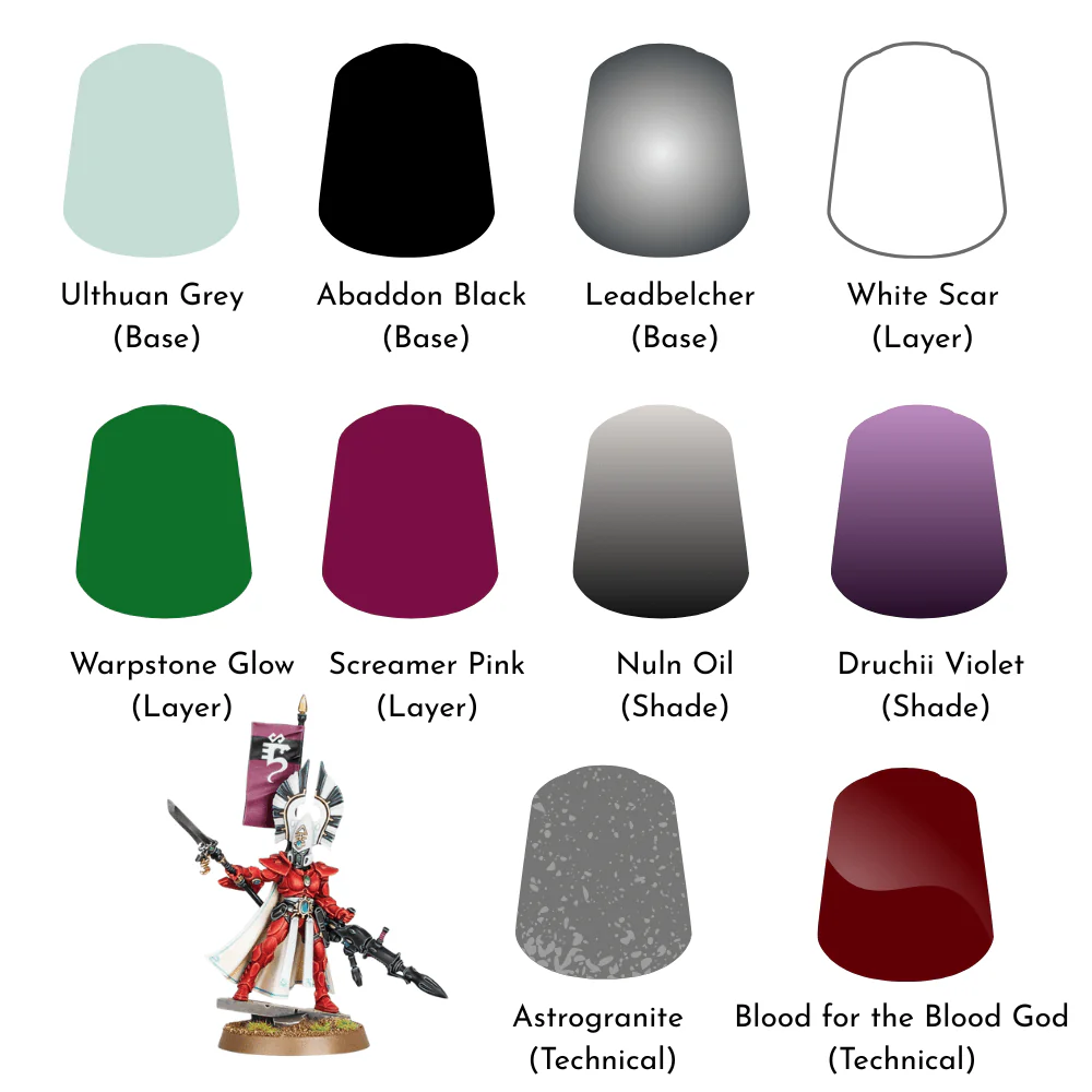 Aeldari: Essential Paints – 10 Colour Set