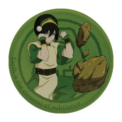 Airbender Set of 4 Embossed Metal Coasters - Image 5