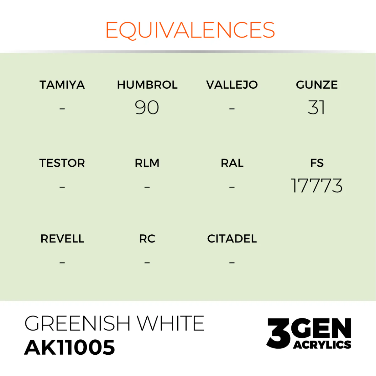AK Interactive 3G - Greenish White 17ml (AK11005) - Image 3