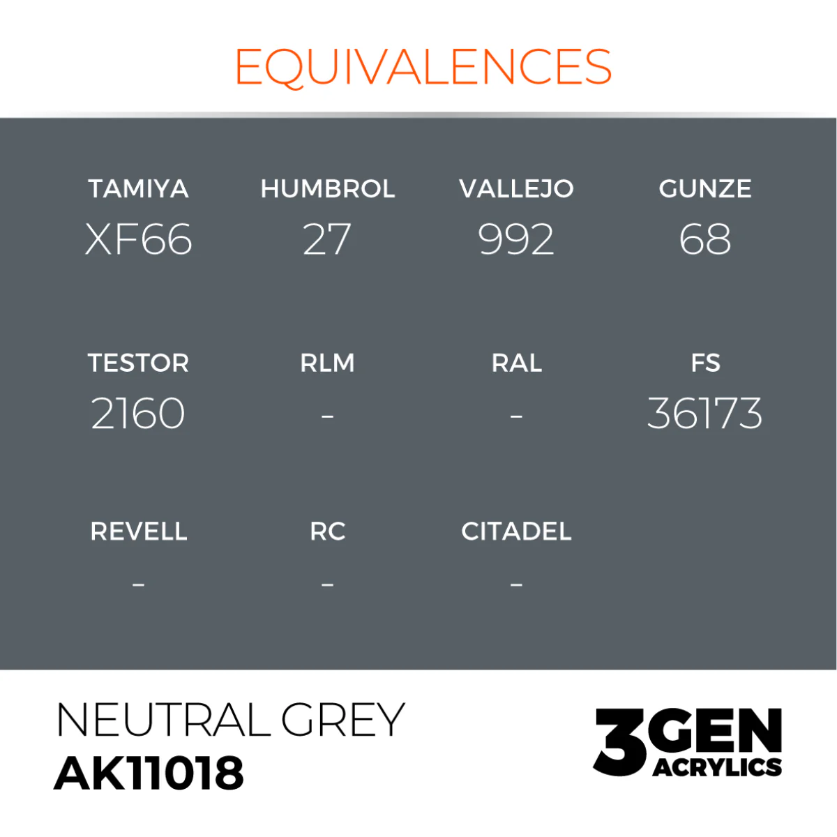 AK Interactive 3G - Neutral Grey 17ml (AK11018) - Image 3