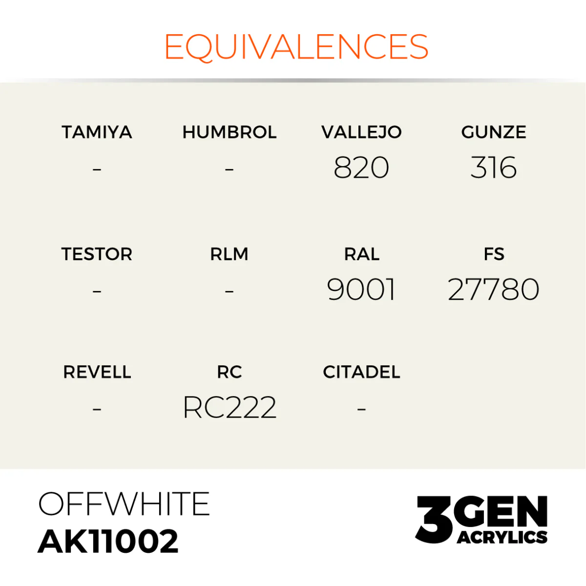 AK Interactive 3G - Offwhite 17ml (AK11002) - Image 3