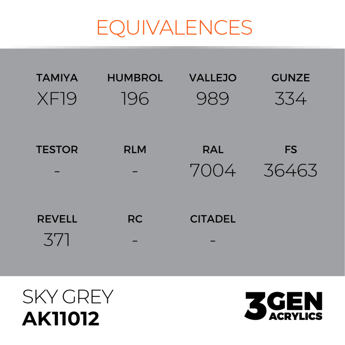 AK Interactive 3G - Sky Grey 17ml (AK11012) - Image 3