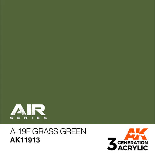 AK Interactive 3rd Gen Acrylic A-19f Grass Green (AK11913) - Image 3