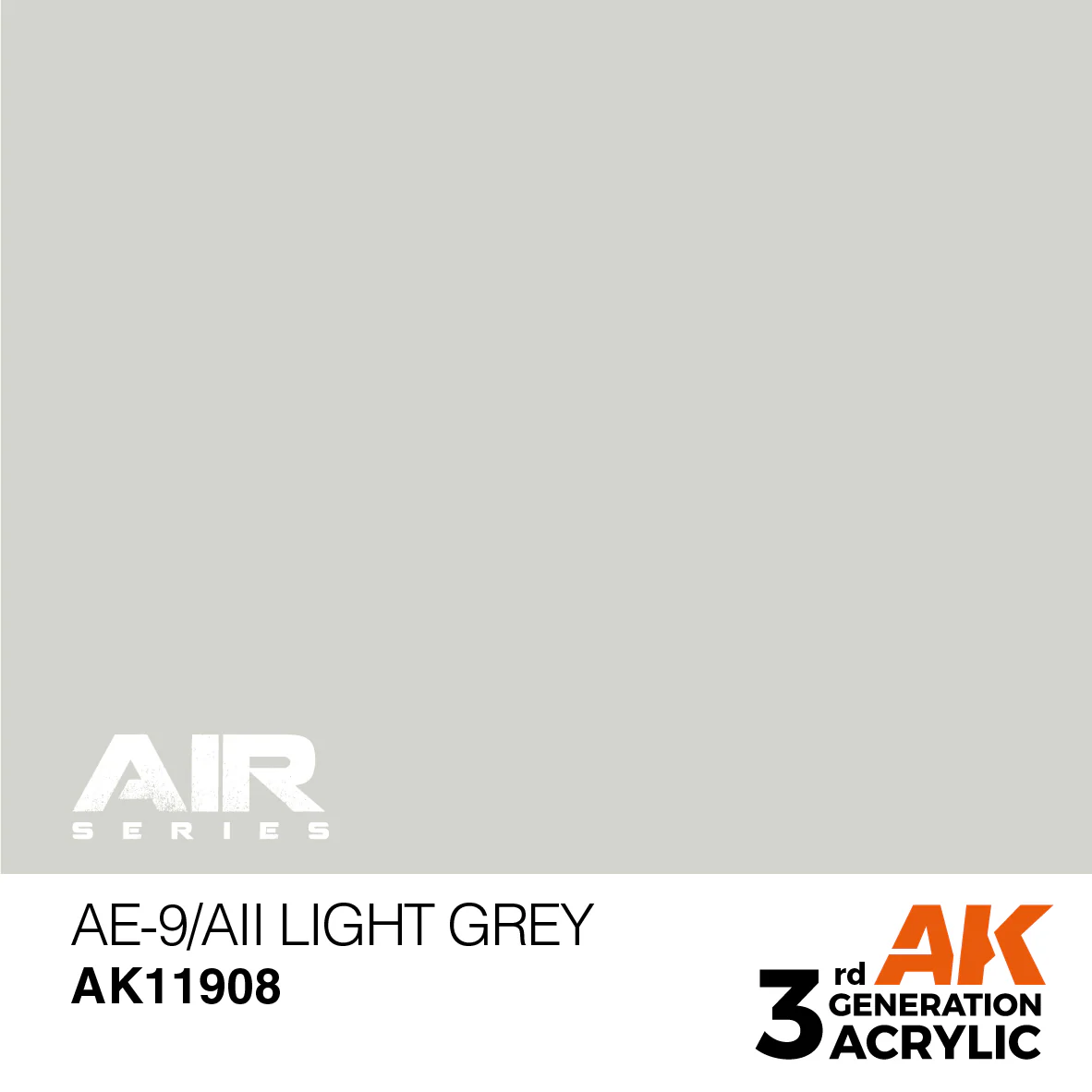 AK Interactive 3rd Gen Acrylic - AE-9/AII Light Grey (AK11908) - Image 2