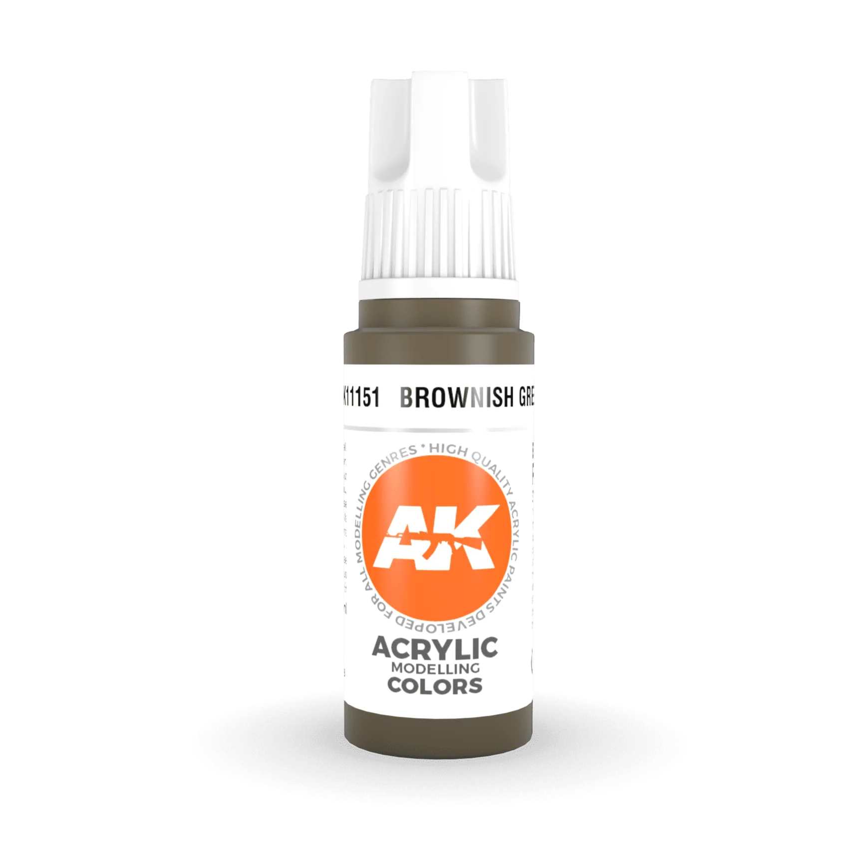 AK Interactive 3rd Gen Acrylic - Brownish Green 17ml (AK11151)
