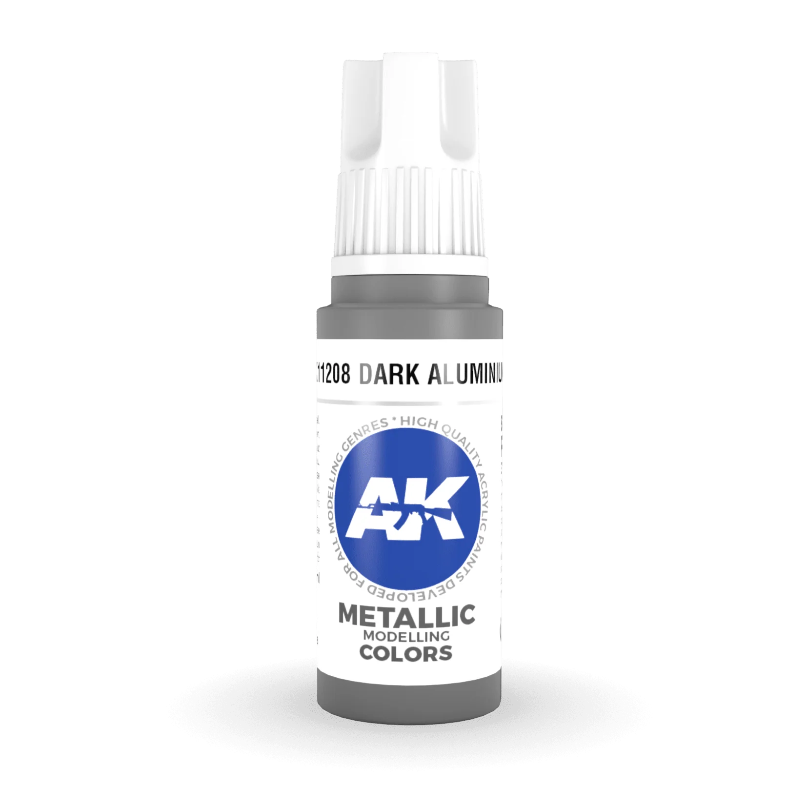 AK Interactive 3rd Gen Acrylic - Dark Aluminium 17ml (AK11208)