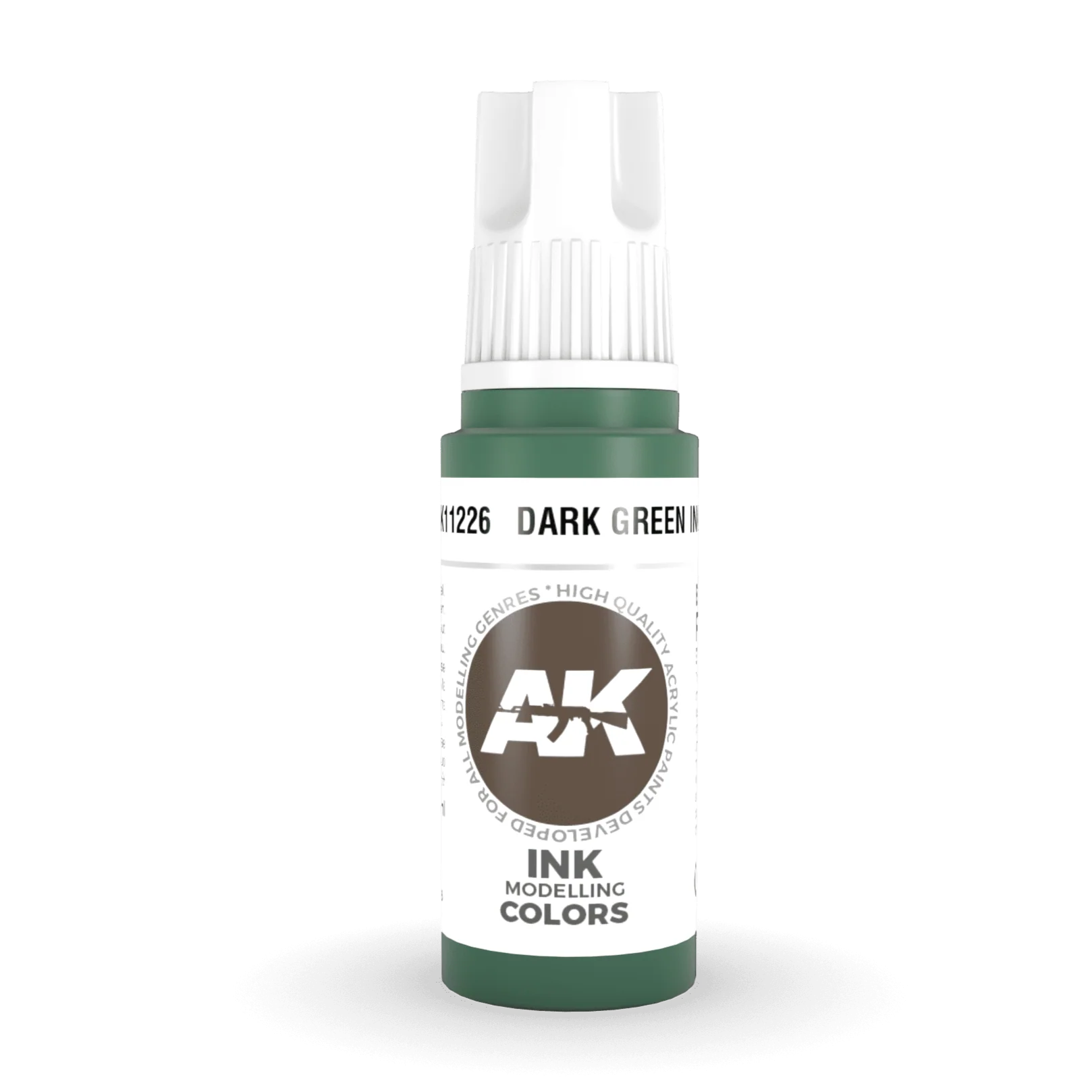 AK Interactive 3rd Gen Acrylic - Dark Green INK 17ml (AK11226)