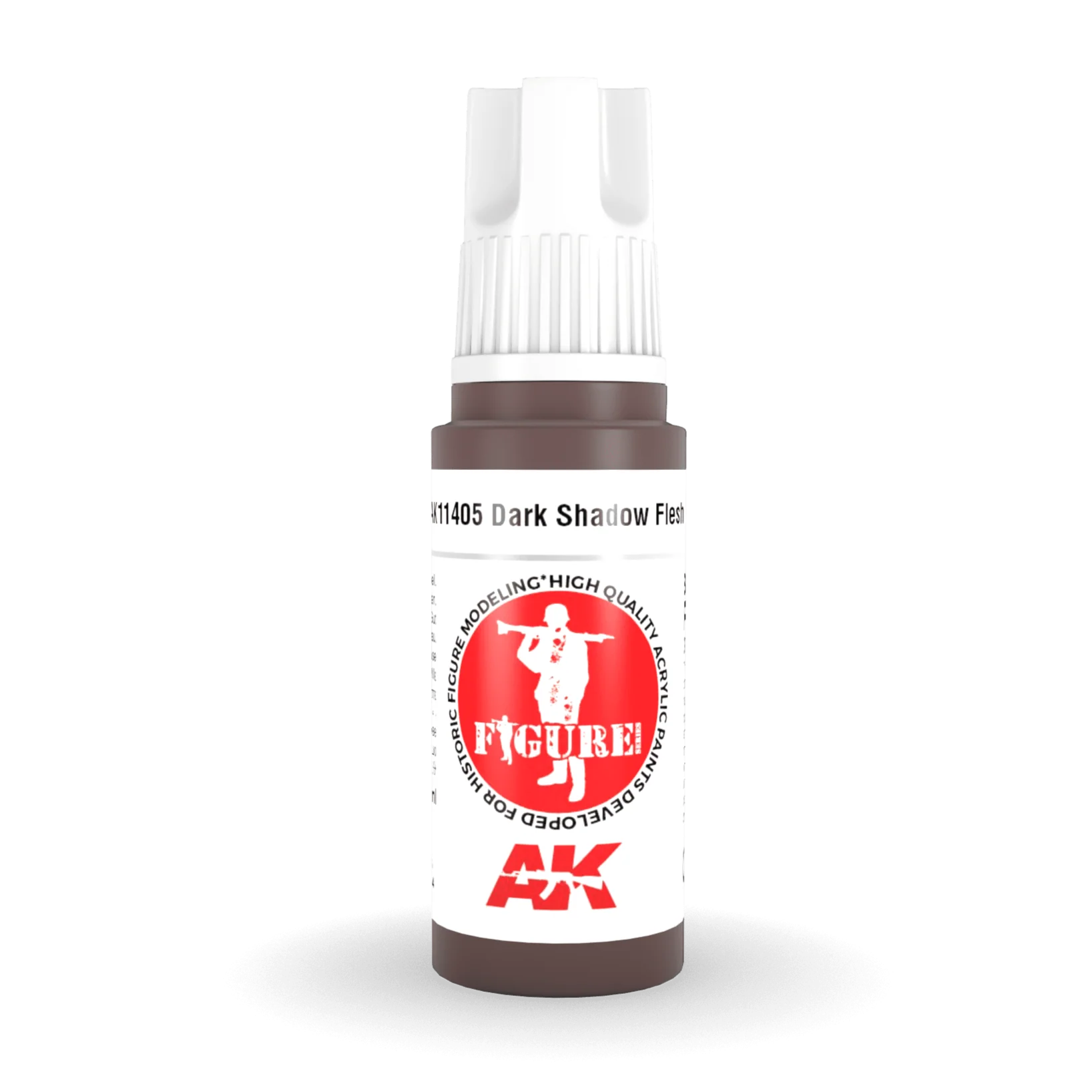 AK Interactive 3rd Gen Acrylic - Dark Shadow Flesh 17ml (AK11405)
