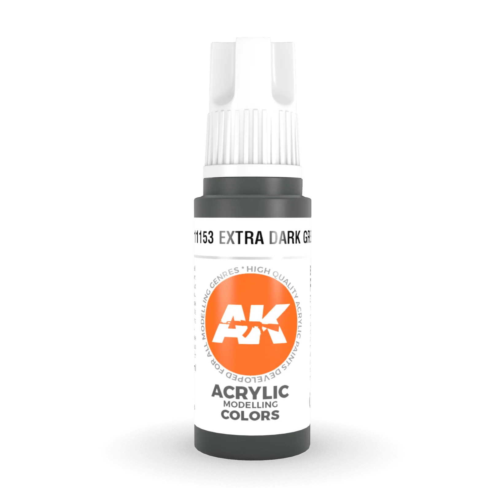 AK Interactive 3rd Gen Acrylic - Extra Dark Green (Formerly "Faded Olive Green") 17ml (AK11153)