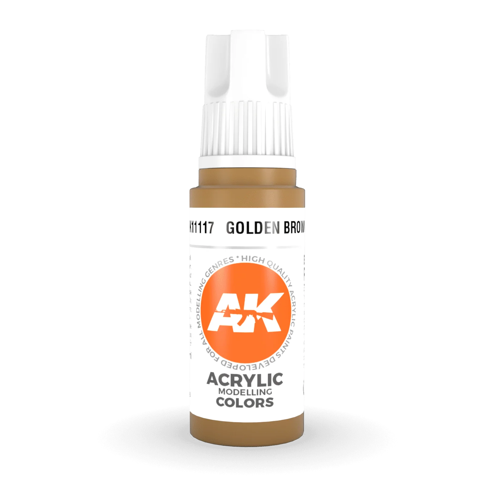 AK Interactive 3rd Gen Acrylic - Golden Brown 17ml (AK11117)