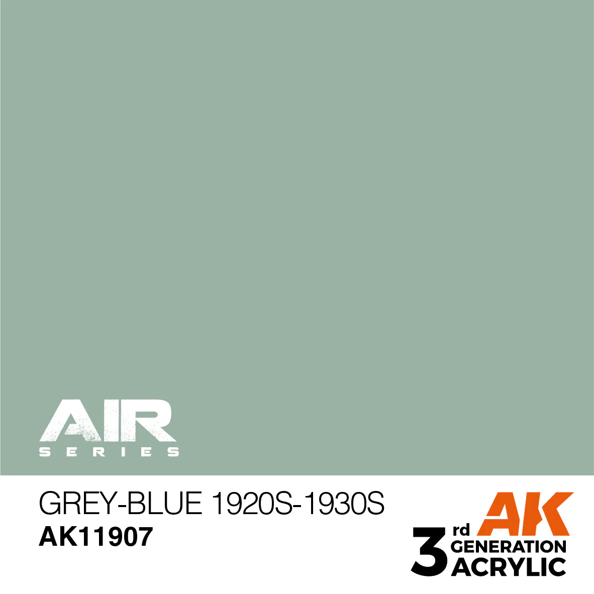 AK Interactive 3rd Gen Acrylic Grey-Blue 1920s-1930s (AK11907) - Image 2