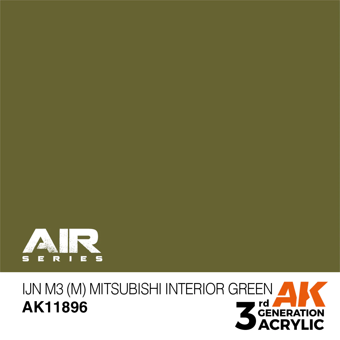 AK Interactive 3rd Gen Acrylic IJN M3 (M) Mitsubishi Interior Green (AK11896) - Image 2