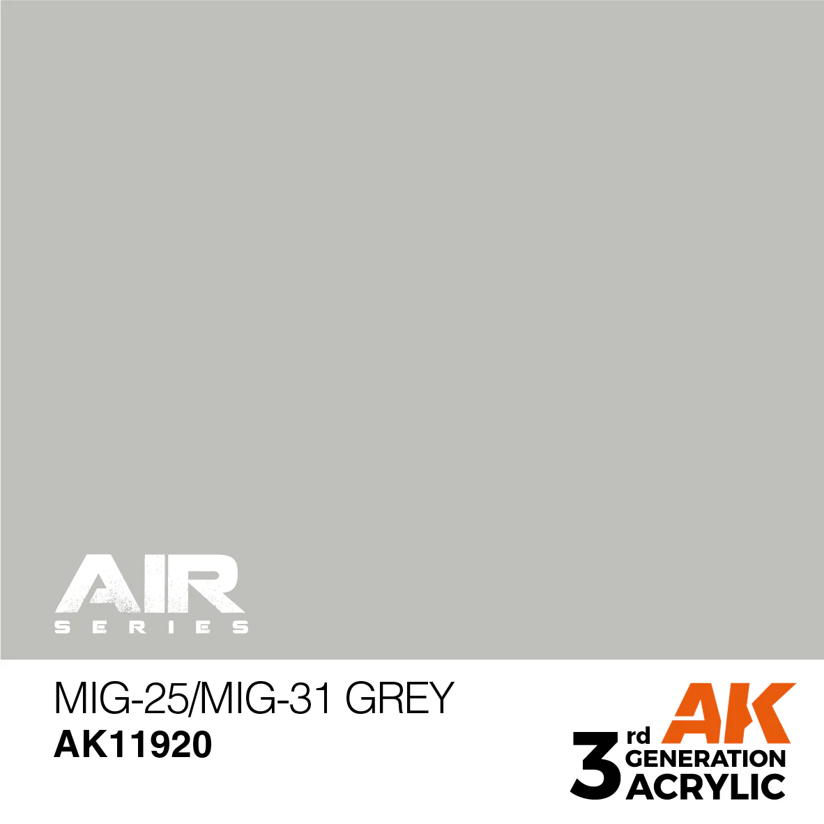 AK Interactive 3rd Gen Acrylic MiG-25/MiG-31 Grey (AK11920) - Image 2