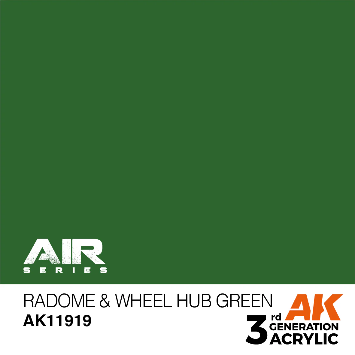 AK Interactive 3rd Gen Acrylic Radome & Wheel Hub Green (AK11919) - Image 2