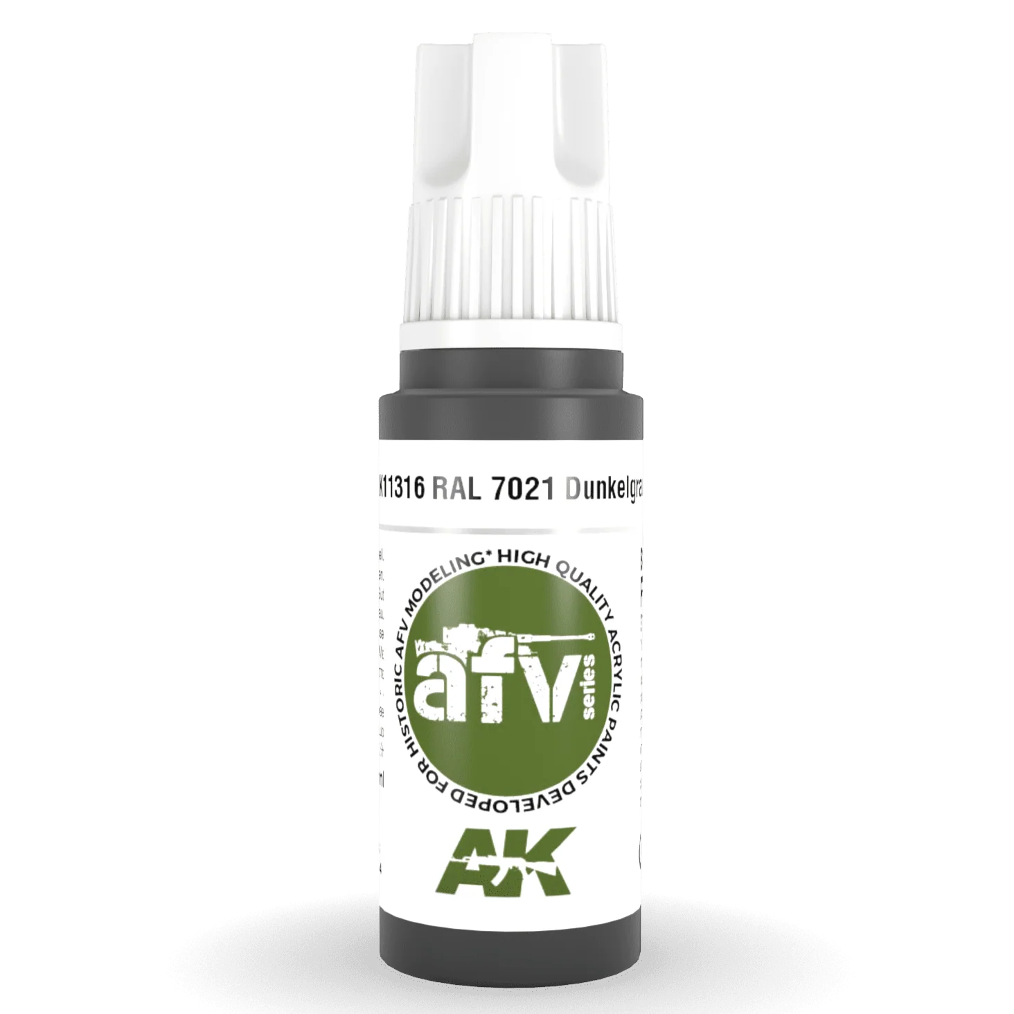 AK Interactive 3rd Gen Acrylic - RAL 7021 Dunkelgrau 17ml (AK11316)