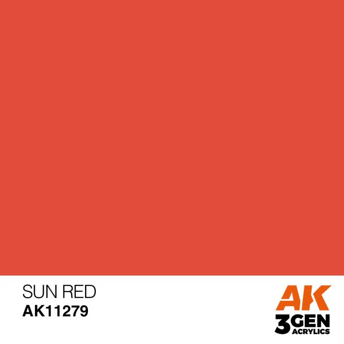 AK Interactive 3rd Gen Acrylic - Sun Red Color Punch (AK11279) - Image 2
