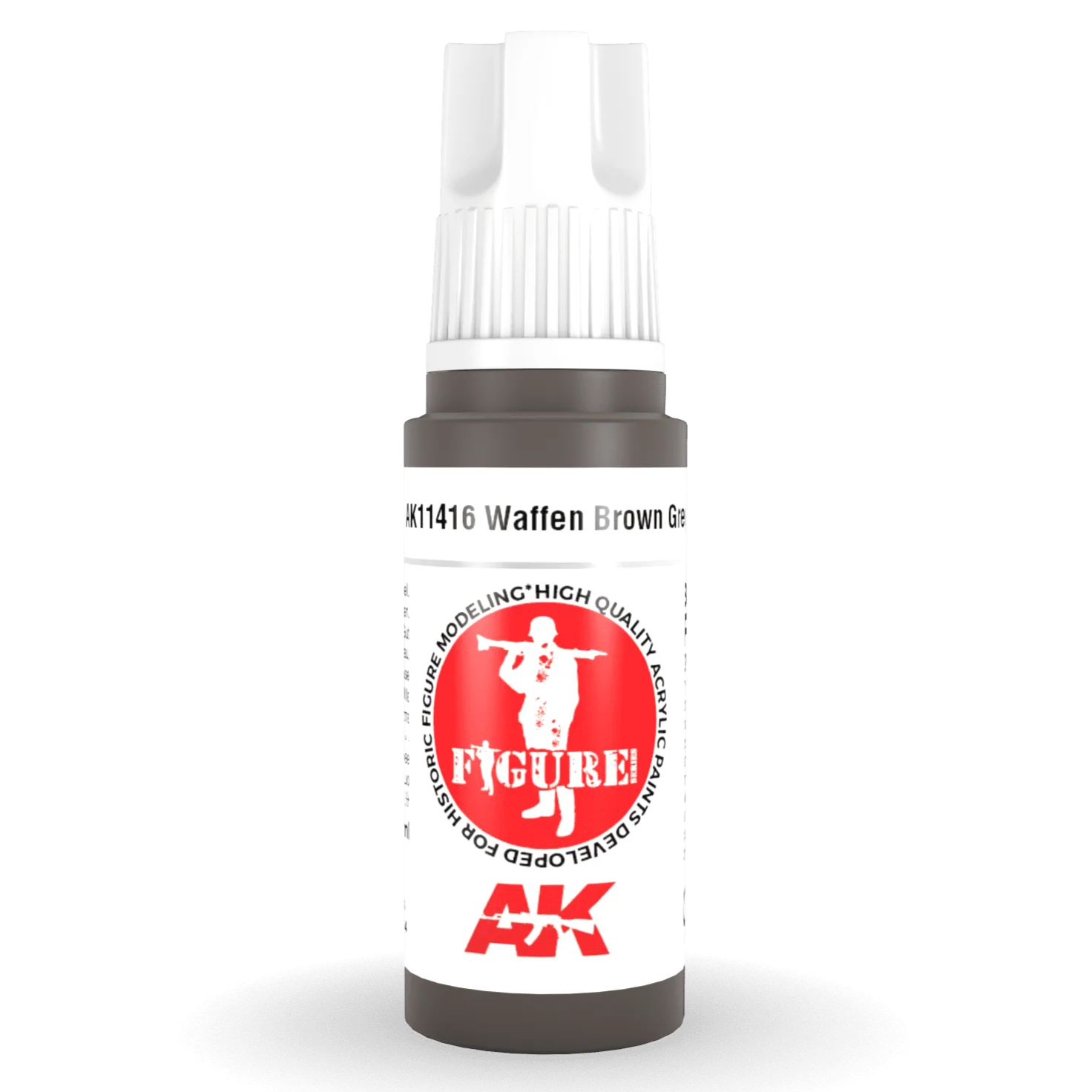 AK Interactive 3rd Gen Acrylic - Waffen Brown Grey 17ml (AK11416)