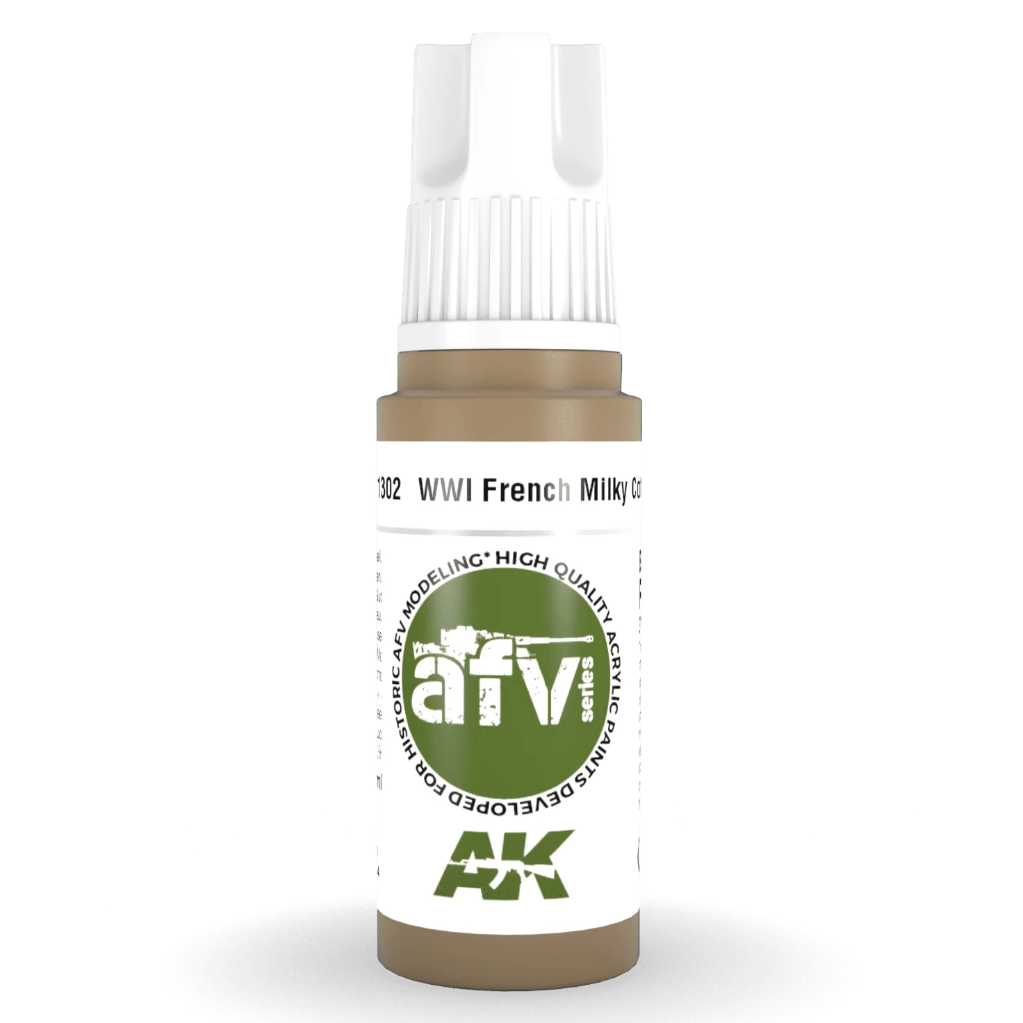 AK Interactive 3rd Gen Acrylic - WWI French Milky Coffee 17ml (AK11302)