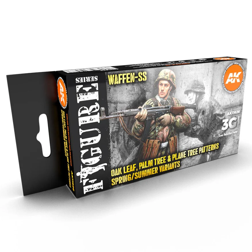 AK Interactive 3rd Gen Figure Paint Set - Waffen Spring-Summer Camouflage (AK11626)
