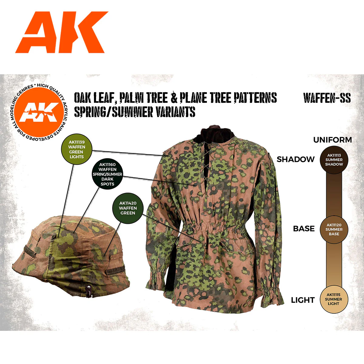 AK Interactive 3rd Gen Figure Paint Set - Waffen Spring-Summer Camouflage (AK11626) - Image 3