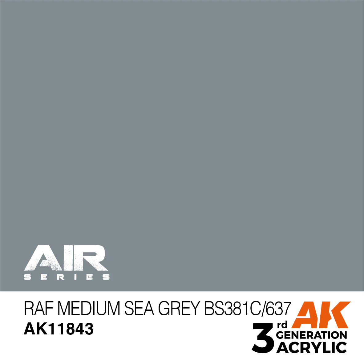 AK Interactive 3rd Gen RAF Medium Sea Grey BS381C/637 (AK11843) - Image 2