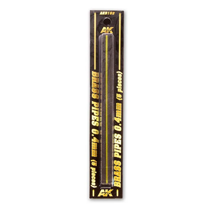 AK Interactive - Brass Pipes 0.4mm, 5 Units (AK9103)