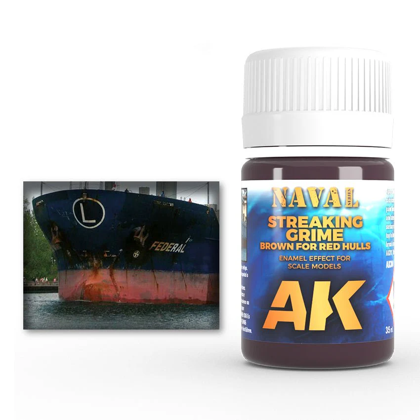 AK Interactive - Brown Streaking Grime for Red Hulls (AK304)