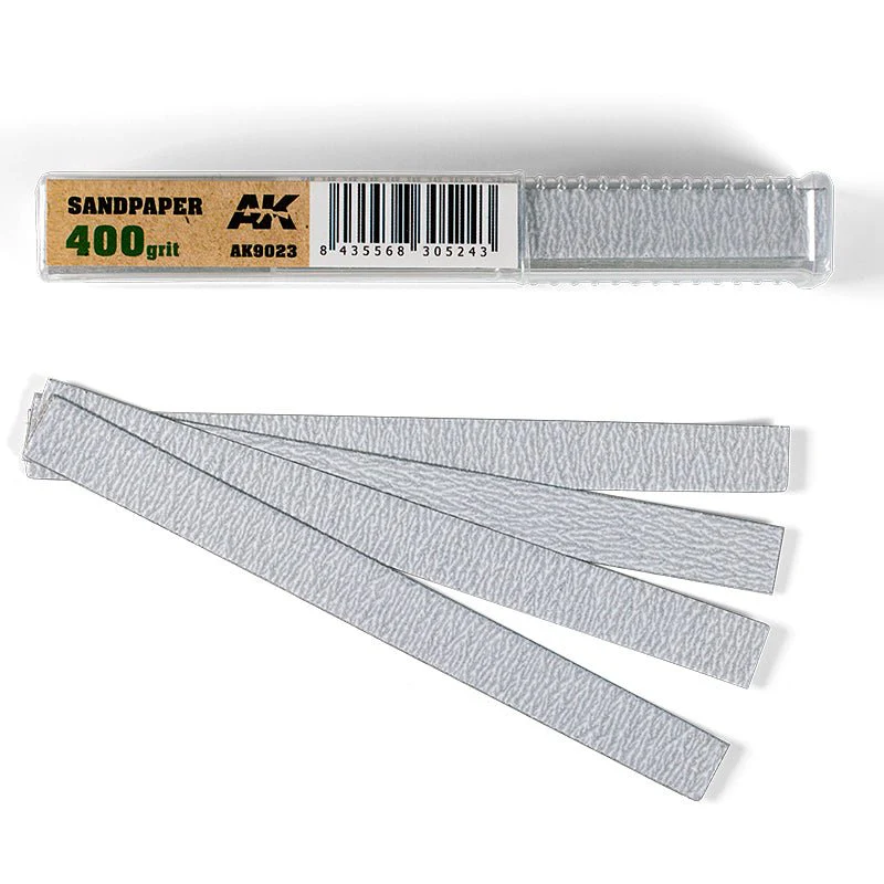 AK Interactive - Dry Sandpaper 400 Grit (Pack of 50) (AK9023)