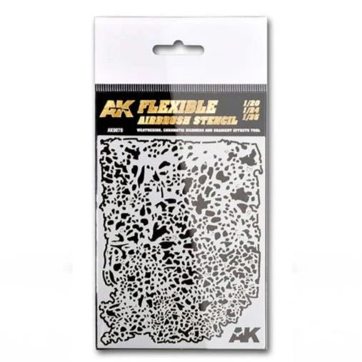 AK Interactive Flexible Airbrush Stencil 1/20 1/24 1/35 Scale (AK9079)