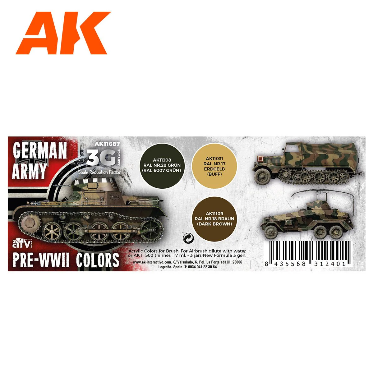 AK Interactive - German Army Pre-WWII Colors (AK11687) - Image 2