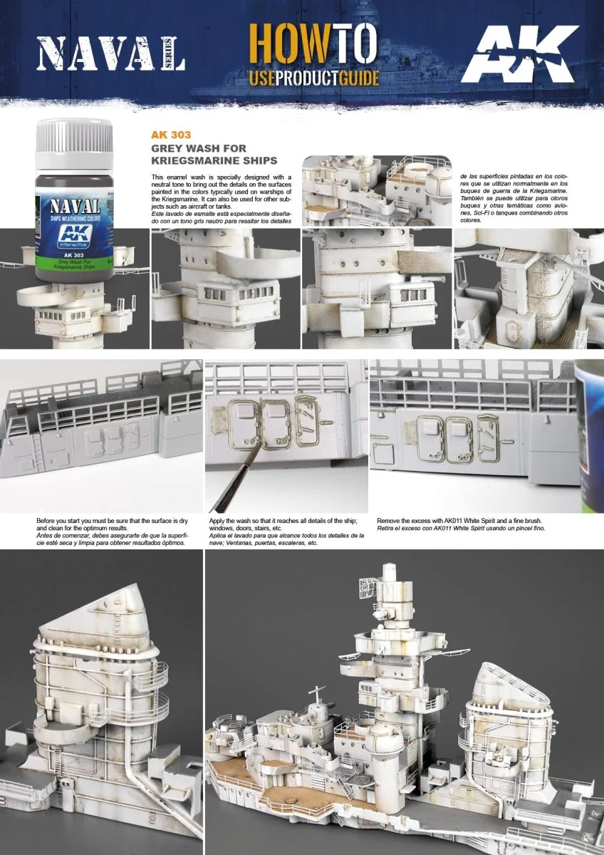AK Interactive - Grey Wash for Kriegsmarine Ships (AK303) - Image 2