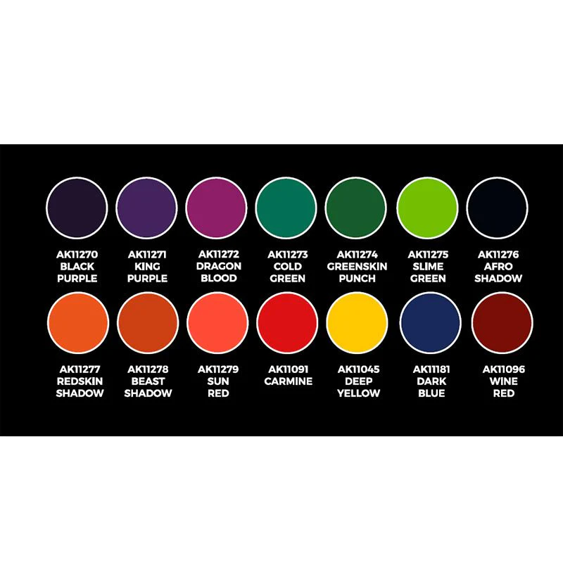 AK Interactive High Pigmentation Set 14 Colors (AK11780) - Image 3