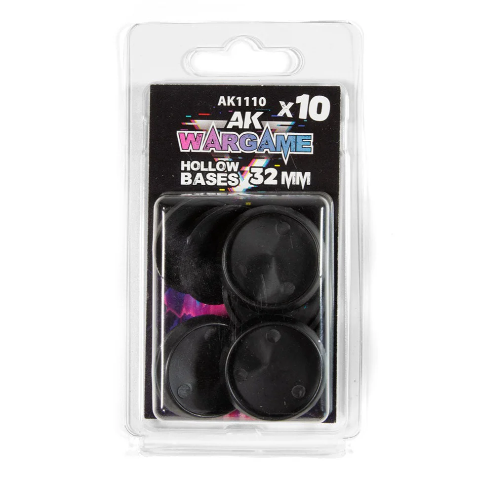AK Interactive - Hollow Round Bases 32mm X 10 (AK1110)