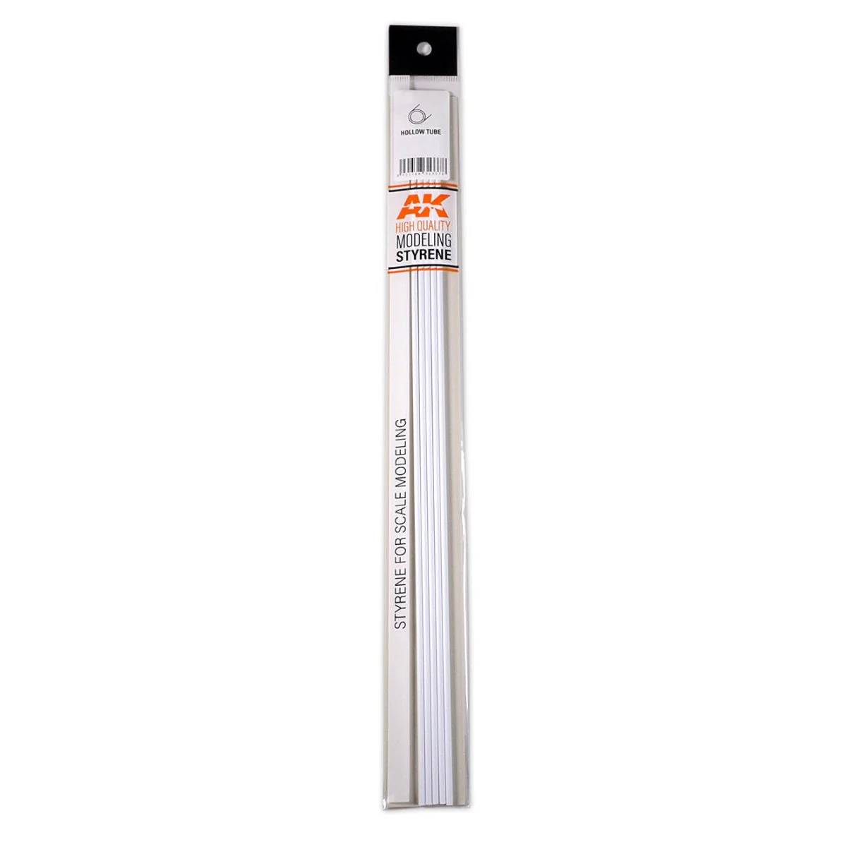 AK Interactive - Hollow Tube 6.00Dx350mm (W.T. 0,7mm)-Styrene Strip (AK6546)