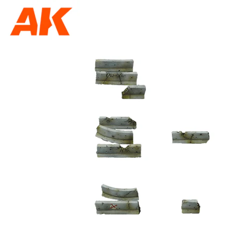 AK Interactive Jersey Walls Wargame Set (Resin 30-35mm) (AK1357) - Image 2