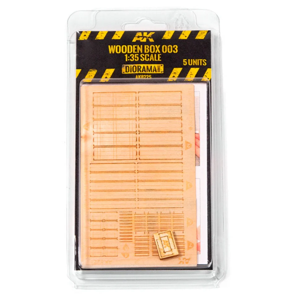 AK Interactive Laser Cut Wooden Box 003 1:35. (5 Units) (AK8225)