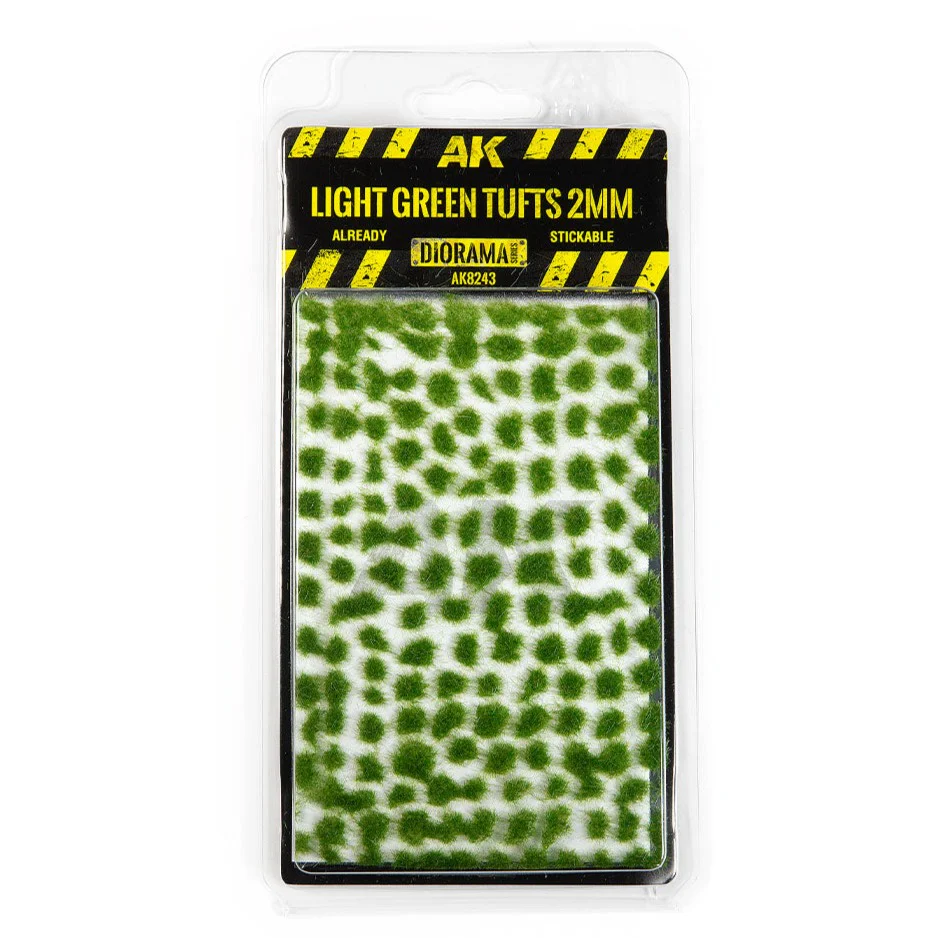 AK Interactive Light Green Tufts 2mm (AK8243)