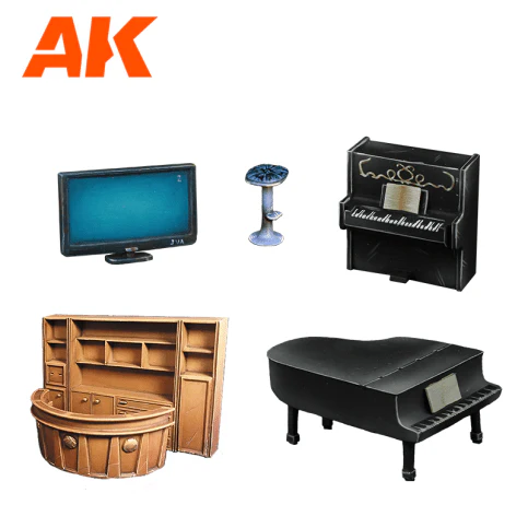 AK Interactive Living Room Wargame Set (Resin 30-35mm) (AK1358) - Image 3