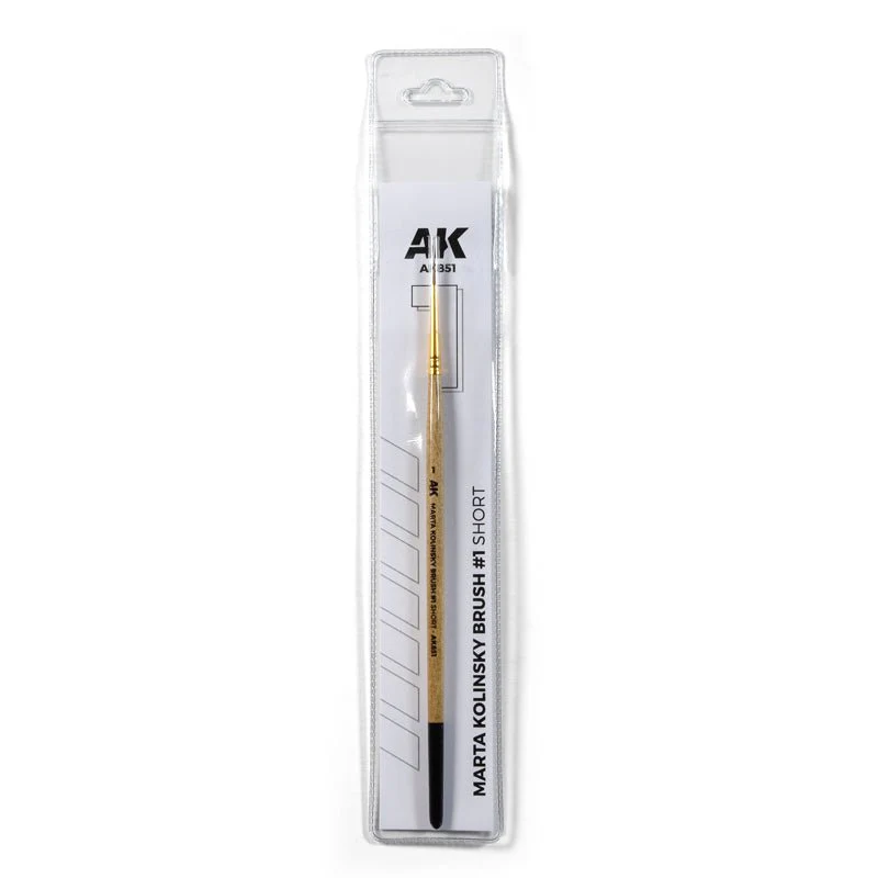 AK Interactive - Marta Kolinsky Short Brush Size 1 (AK851) - Image 2