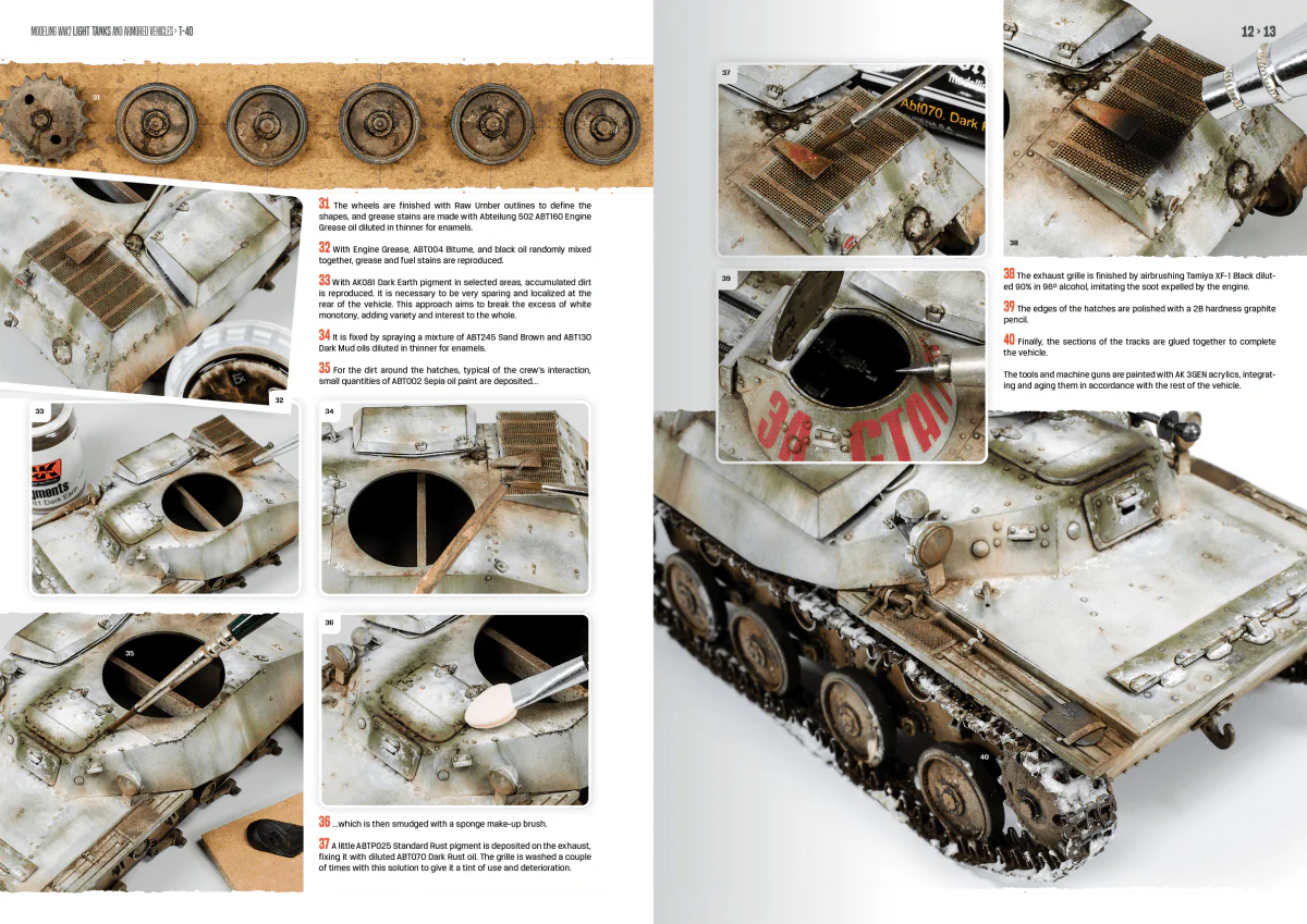 AK Interactive Modelling WW2 Light Tanks and Armoured Vehicles (AK130020) - Image 2