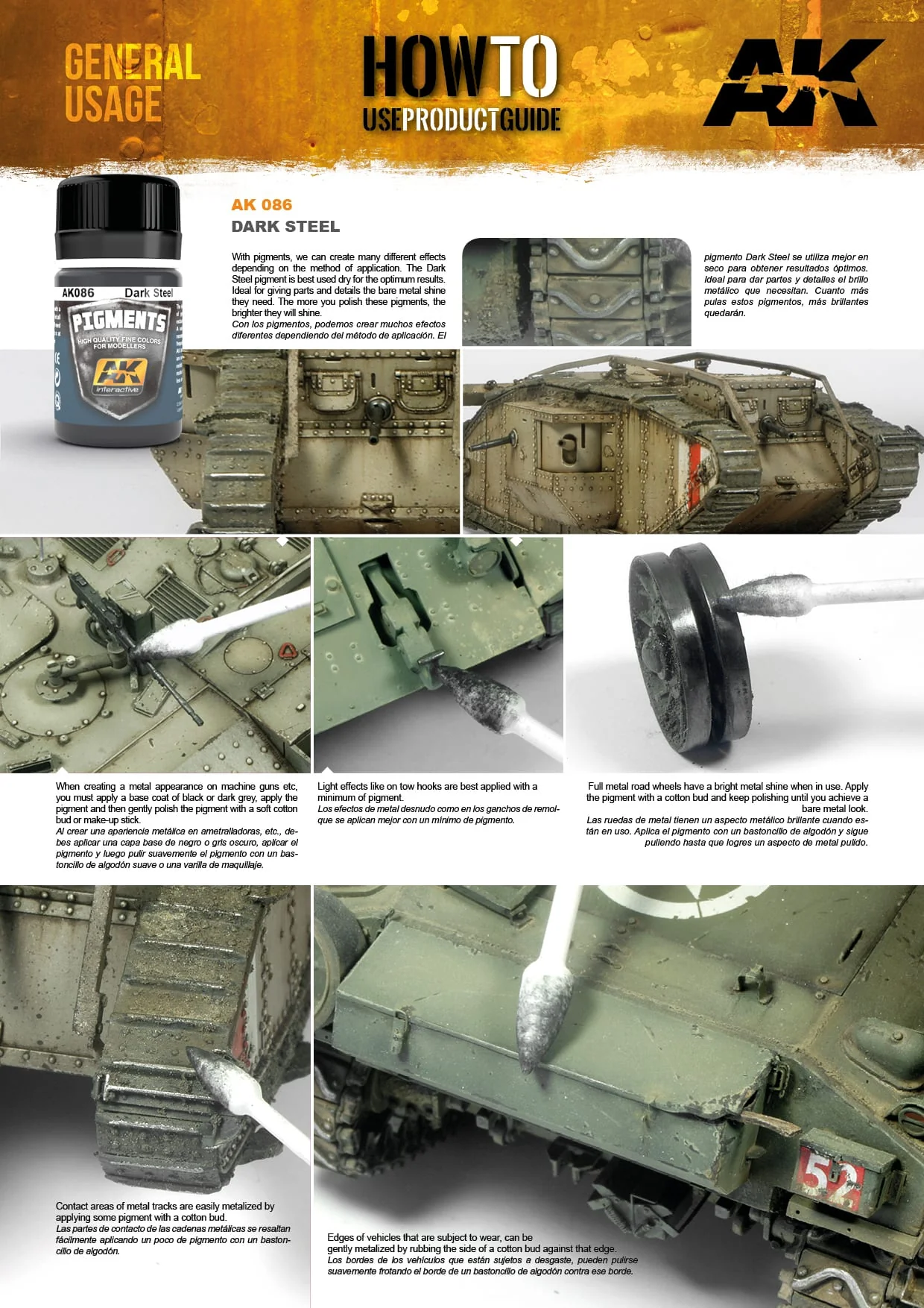 AK Interactive Pigment - Dark Steel (AK086) - Image 2