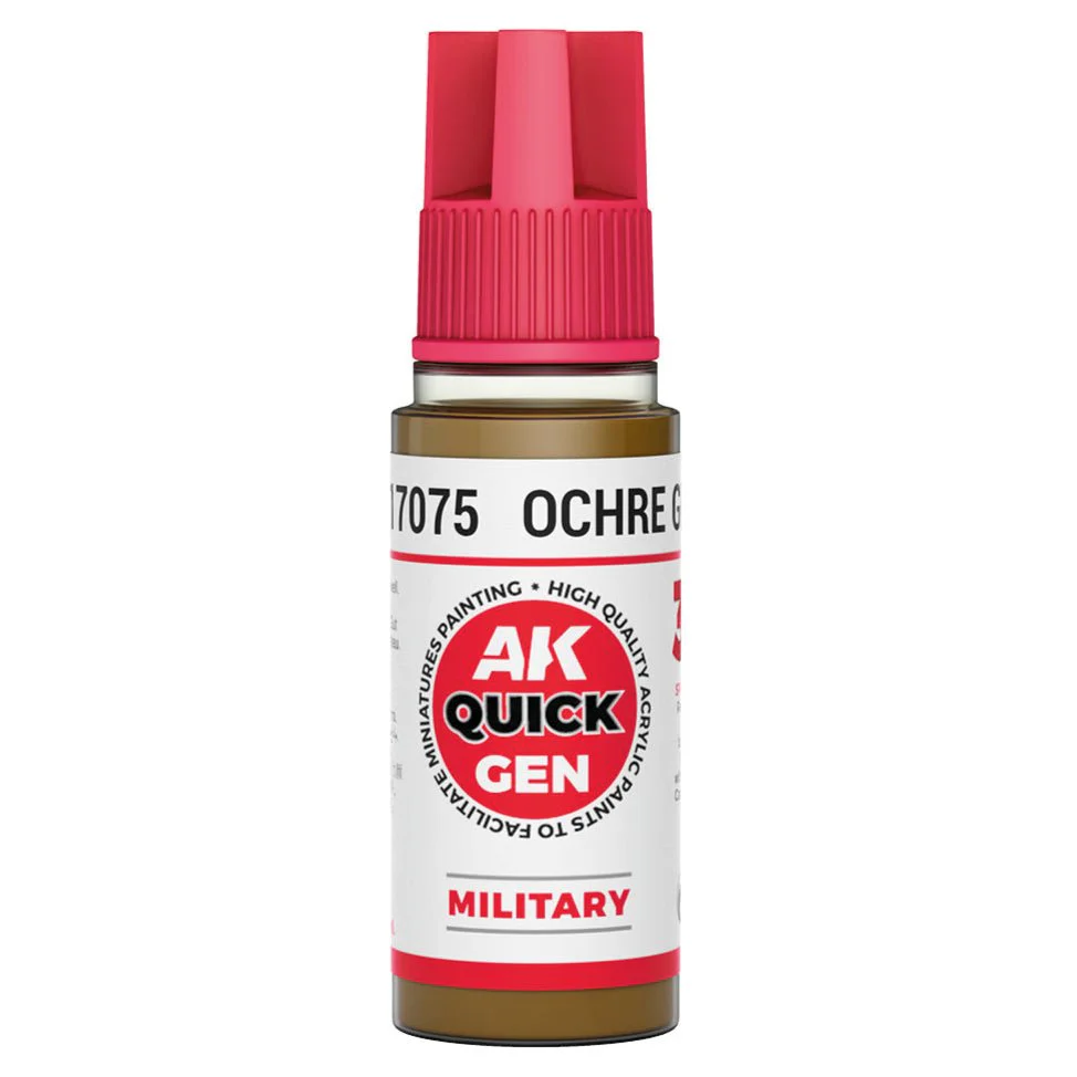 AK Interactive Quick Gen - Ochre Green 18ml (AK17075)