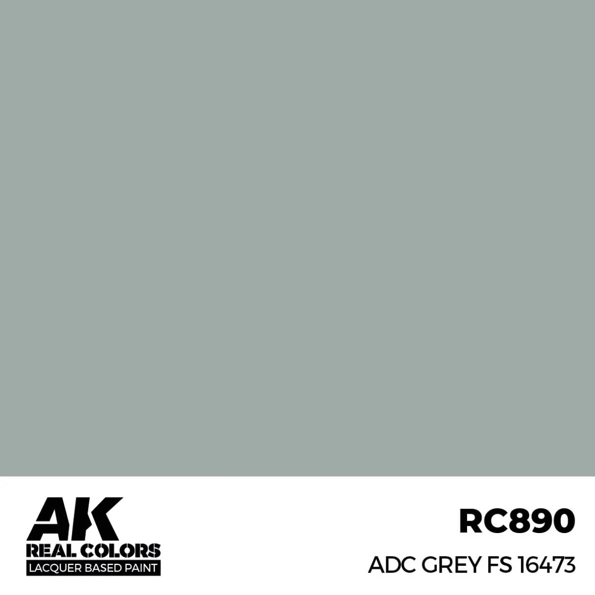 AK Interactive Real Colors - ADC Grey FS 16473 (RC890) - Image 2