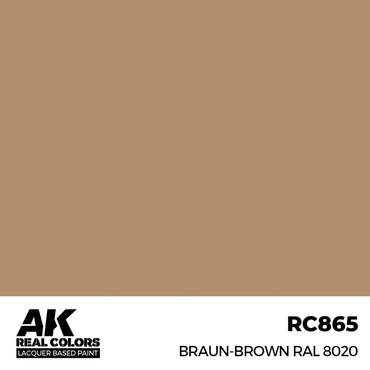 AK Interactive Real Colors - Braun-Brown RAL 8020 (RC865) - Image 2