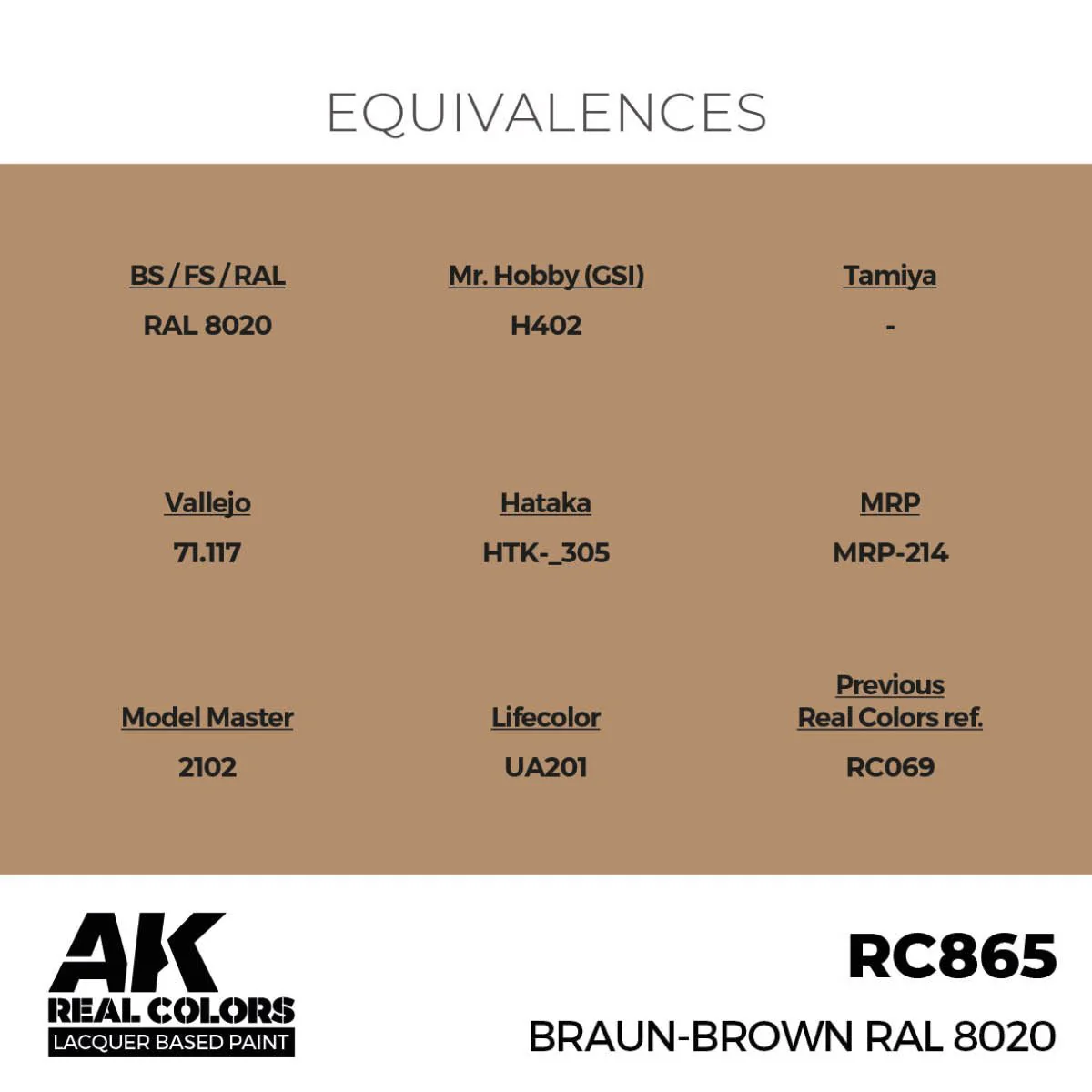 AK Interactive Real Colors - Braun-Brown RAL 8020 (RC865) - Image 3