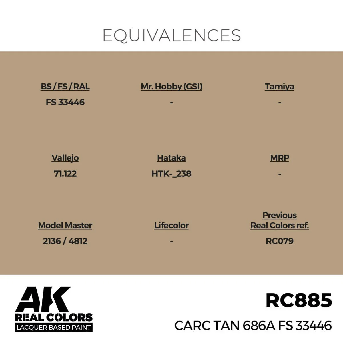 AK Interactive Real Colors - CARC Tan 686A FS 33446 (RC885) - Image 3