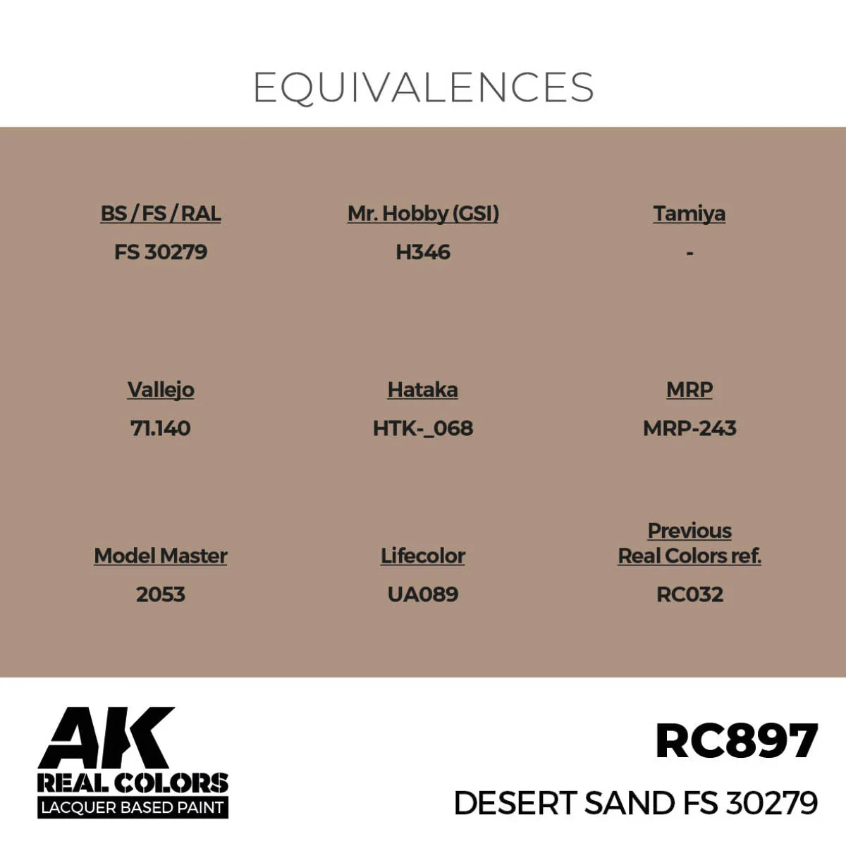 AK Interactive Real Colors - Desert Sand FS 30279 (RC897) - Image 3