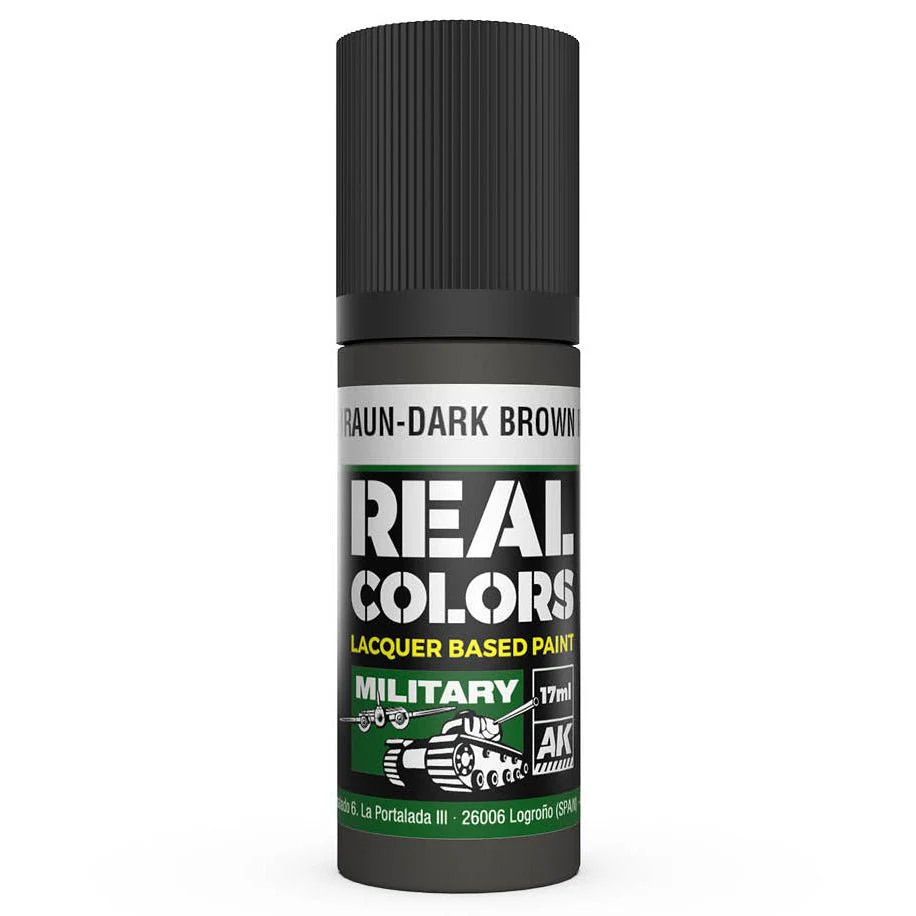 AK Interactive Real Colors - Dunkelbraun-Dark Brown RAL 7017 (RC855)