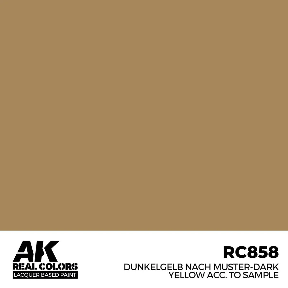 AK Interactive Real Colors - Dunkelgelb Nach Muster-Dark Yellow Acc. to Sample (RC858) - Image 2