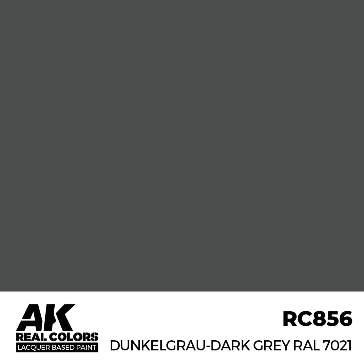 AK Interactive Real Colors - Dunkelgrau-Dark Grey RAL 7021 (RC856) - Image 2